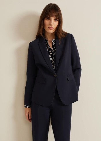 Phase Eight Ulrica Fitted Jackets Navy USA | 6570129-YI